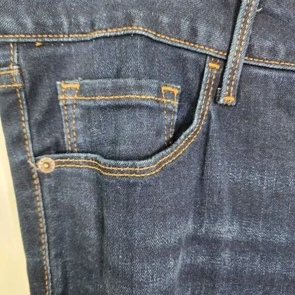 NEW Old Navy Mid Rise Kicker Boot Cut Jeans Dark Wash Womens Size 20 - Picture 4 of 8